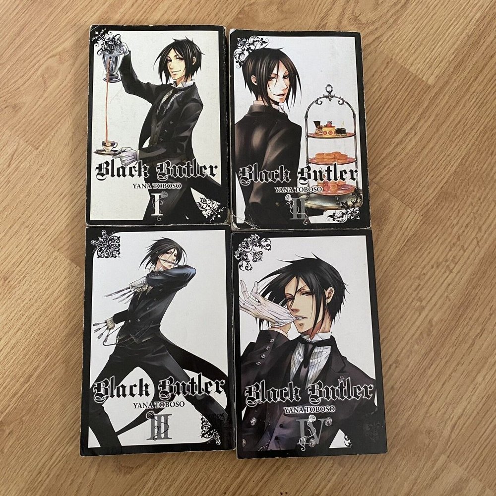 Black Butler Manga Lot Volumes 1-4